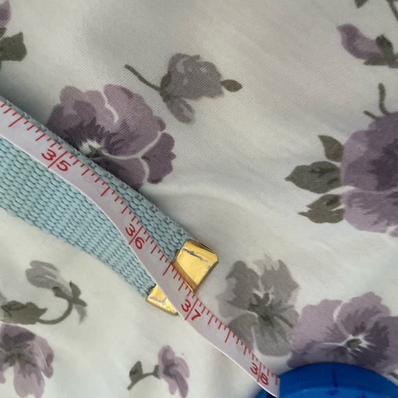 Used skinny 80s Yves Saint Laurent Pale Blue Woven Belt w/Gold Hardware main image 7